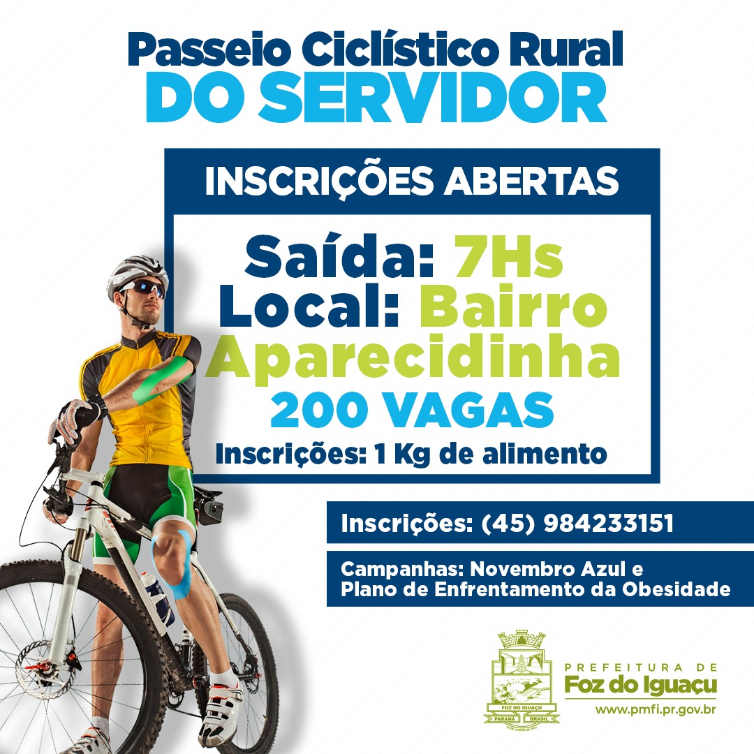 Passeio Ciclístico Rural do servidor